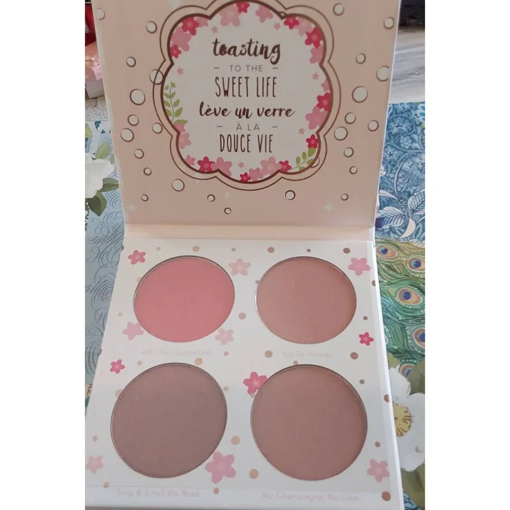 BNIB~Beauty Bakerie Cotton Candy Champagne Blushlighter Palette